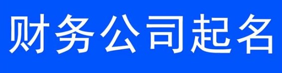 财务公司起名_财务云